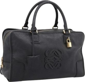 Loewe Pre-owned Hand Bag - Dames - Vintage Handtas - Zwart - ONE Size - Leer - Vintage