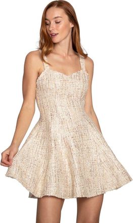 Belle & Bloom Die For You Mini Dress in Gold at Nordstrom, Size X-Small Au