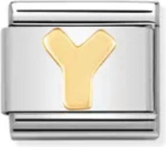 Nomination Composable Classic Letter Links In Y Gold