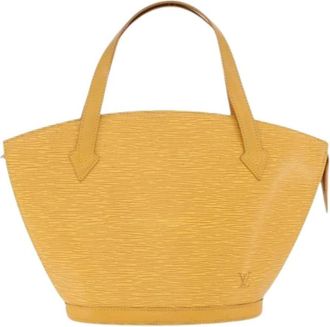 Louis Vuitton Pre-owned Handbag - Dames - Vintage Handtas - Geel - ONE Size - Leer - Vintage