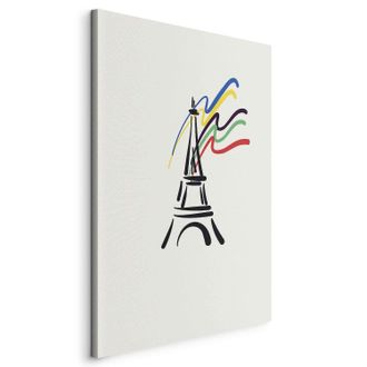 OEM Imagen: La Torre Eiffel Y Cintas De Color
