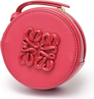 Loewe Pink Leather Coin Purse/Coin Case (Pre-Owned)