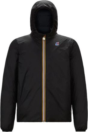 K-Way Omkeerbare Thermo Parka Jas - Heren - Zomerjassen - Zwart - S - Leer - Jassen