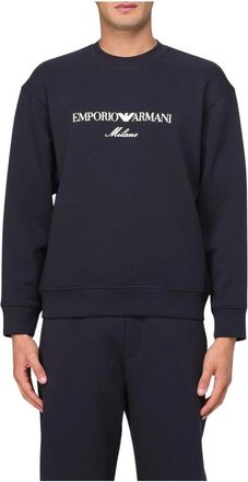 Emporio Armani Hombre, Sudaderas, Azul, Talla: L