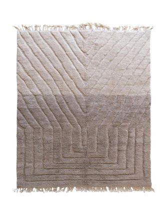 AFK Living Alfombra bereber marroqu&iacute; de pura lana topo 272 x 352 cm