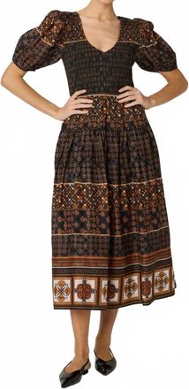 Cleobella Nancy Midi Dress In Zocalo Print