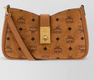 MCM tracey canvas clutch bag
