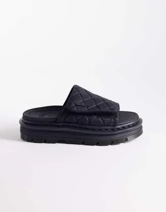 Dr. Martens Dr. Martens - ZebZag - Slider trapuntate nere-Nero