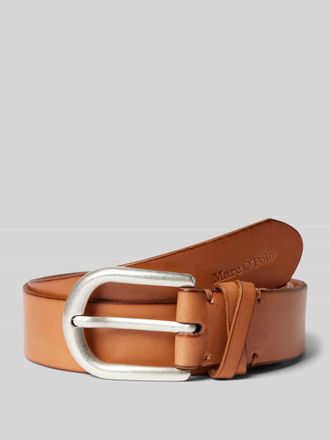 Marc O'Polo Gürtel mit Label-Details in Cognac, Größe 100