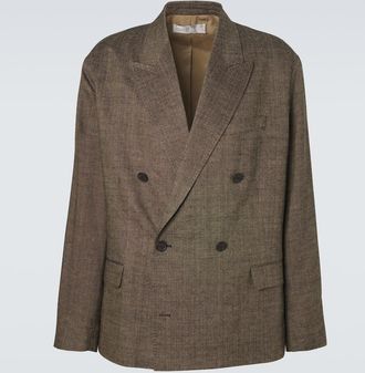 Our Legacy Halt double-breasted linen, silk and cotton blazer