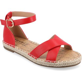 Journee Collection JOURNEE Lyddia Espadrille Sandal in Red at Nordstrom Rack, Size 7.5