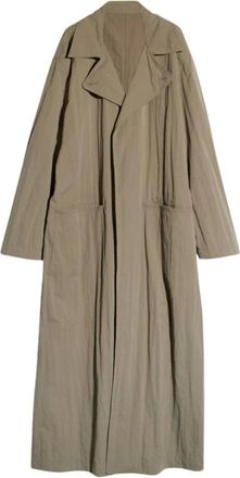 Gucci Washed Matte Nylon Trench Coat - Dames - Mantels - Beige - Maat: 2XS Nylon
