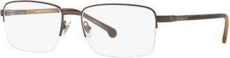 Brooks Brothers 56mm Rectangle optical glasses in Brown at Nordstrom
