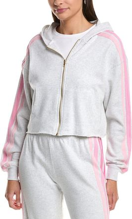 Vintage Havana Crop Twill Tape Zip Hoodie