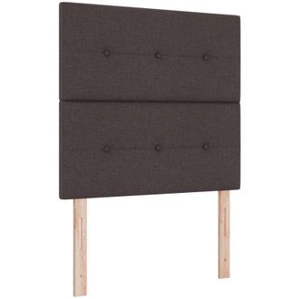 vidaXL Headboard Height Adjustable Manual Dark brown 80 cm Fabric Vidaxl