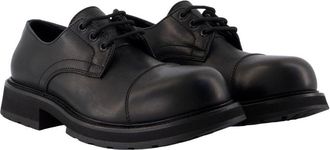 Balenciaga Womens Truck Derby Black Calfskin