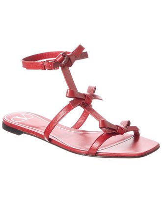 Valentino French Bows Leather Sandal