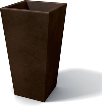 KLORIS Kloris - Maceta Moderna Rectangular De Resina Mod. Egizio Liscio H 105 Bronce