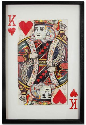 ADM 3D-Effekt Bild Herz-König 90 x 60 cm