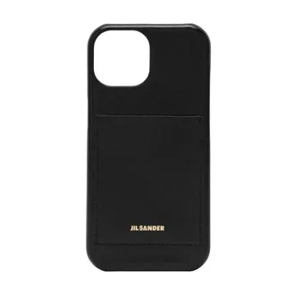 Jil Sander Phone Accessories, female, Black, Size: ONE SIZE iPhone 15 Pro Cover With Logo