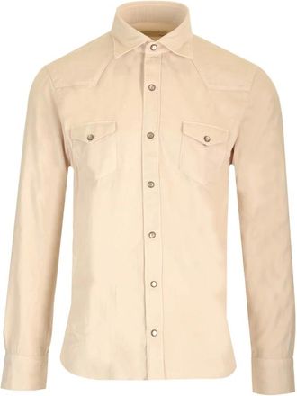 Barba Hombre, Camisas, Beige, Talla: 2XL