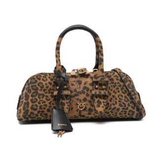 Pinko Handbags, female, Brown, Size: ONE SIZE Bowling Bag