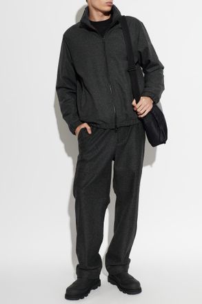 Moncler Straight-leg Trousers, Mens, Grey