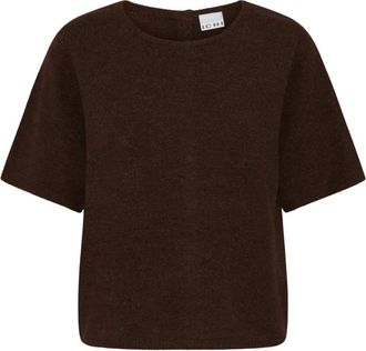 Ichi Round-neck Truien - Dames - Ronde hals truien - Bruin - M - Truien & Vesten