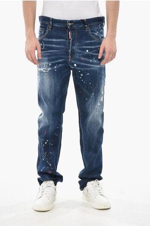 Dsquared2 Jeans 642 Vintage Effect With Paint Details 19cm size 46