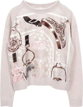 Hermès Maglione con stampa anni 2010 - Grigio