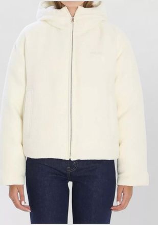 Gucci down hooded boucl&eacute; wool bomber jacket