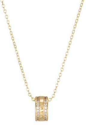 Adornia Cubic Zirconia Pendant Necklace in Gold at Nordstrom Rack