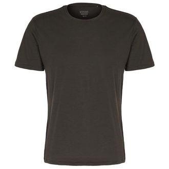 Stoic Merino155 LaholmSt. T-Shirt Merinoshirt f&uuml;r Herren | grau/schwarz