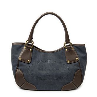Prada Jacquard Shopping Tote schoudertas
