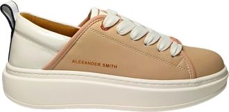 Alexander Smith Stijlvolle Sneaker - Dames - Sneakers - Beige - 40 EU - Leer - Schoenen