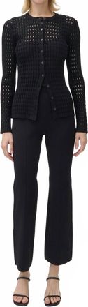 SIMKHAI Mabel Button Front Cardigan In Black