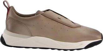Santoni New Leas Sneakers - Heren - Sneakers - Beige - 44 1/2 EU - Leer - Schoenen