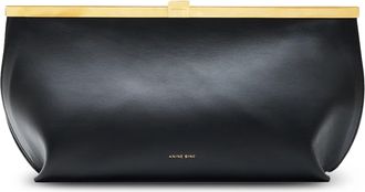Anine Bing Anine Structured Frame Leather Clutch