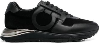 Ferragamo Ferragamo Gancini-Patch Lace-Up Sneakers
