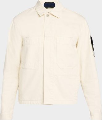 Stone Island Men & apos;s Light Bull Denim-TC Jacket