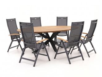 Hartman Hartman Troy/Stephanie 240cm dining tuinset 7-delig verstelbaar