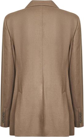 Max Mara Womens Blazer Tobacco Stretch Cashmere Jacket