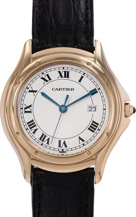 Cartier Pre-owned Cartier Cougar Quartz Silver Dial Mens Watch W3500453