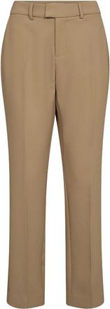 Mos Mosh Slim-fit Klassieke Broek Tannin - Dames - Slim Fit Broeken - Bruin - W32 - Polyester - Broeken
