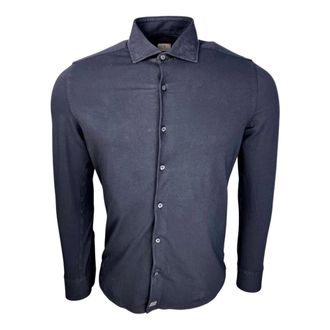 Sonrisa Overhemden, Heren, Blauw, XL, Katoen, Elegant Zwart Jersey Shirt