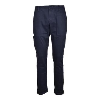 Dondup Broeken, Heren, Blauw, W30, Katoen, Katoen Elastaan Broek