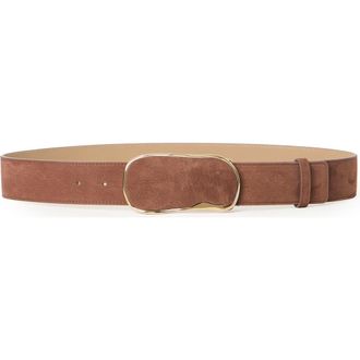 B-Low The Belt Jonah Nubuck Belt in Brownie Gold at Nordstrom, Size X-Small