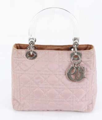 Dior Lady Dior Pink Handbag Tote Bag (Pre-Owned)