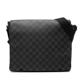 Louis Vuitton Damier Graphite Black Pvc Leather Shoulder Bag (Pre-Owned)