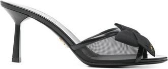 Prada Bow Mesh Sandals